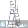 Drabinka HDPE do Basenów Naziemnych 120 i 132 cm Gre L4PL